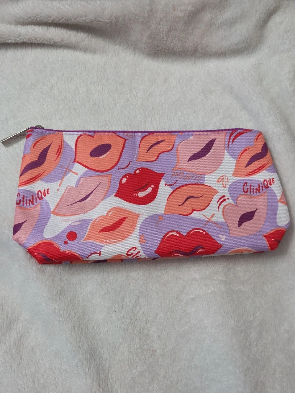 Clinique Lips Makeup Bag Nwot